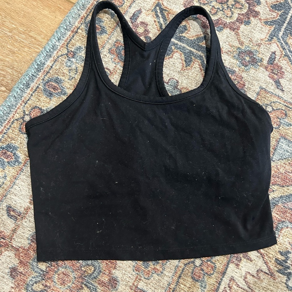 Black Racerback Workout Tank/ Sports Bra